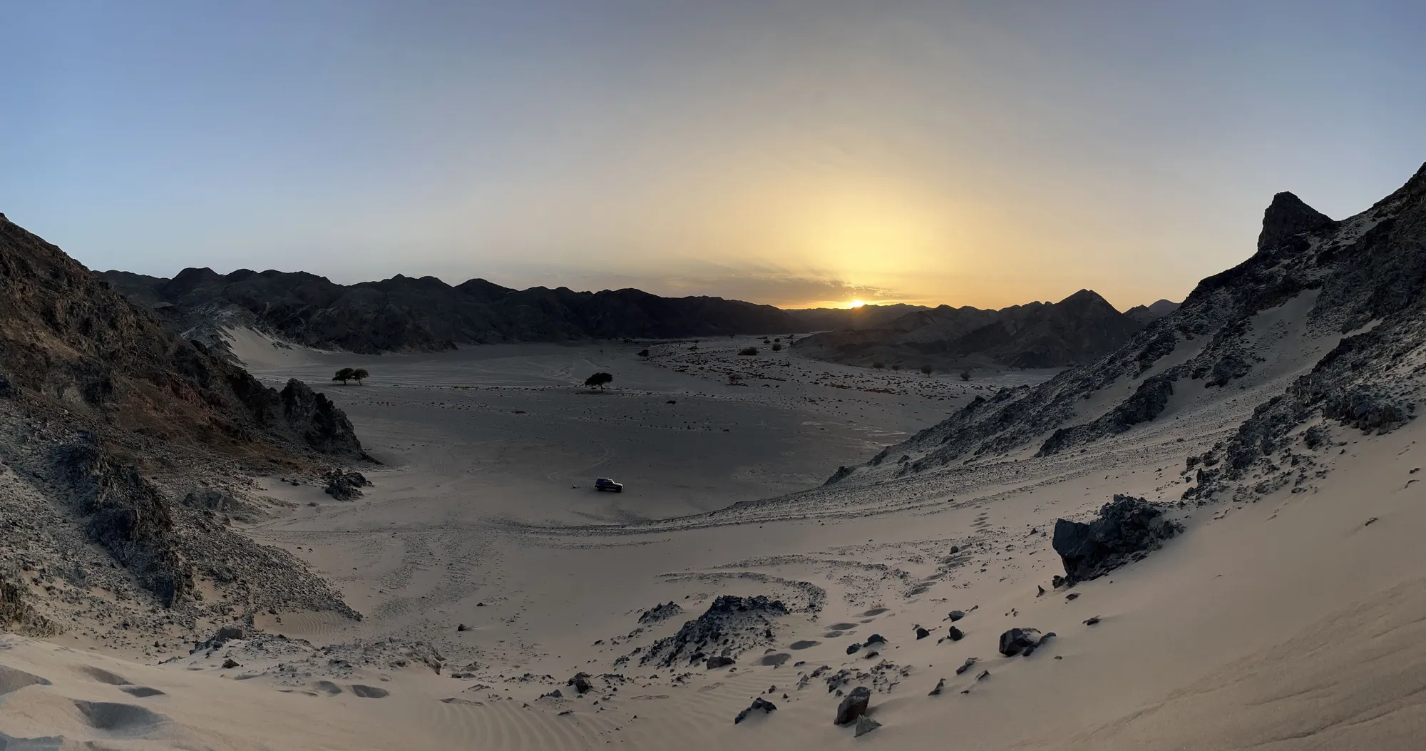 Wadi-El-Gemal view from the sand dune