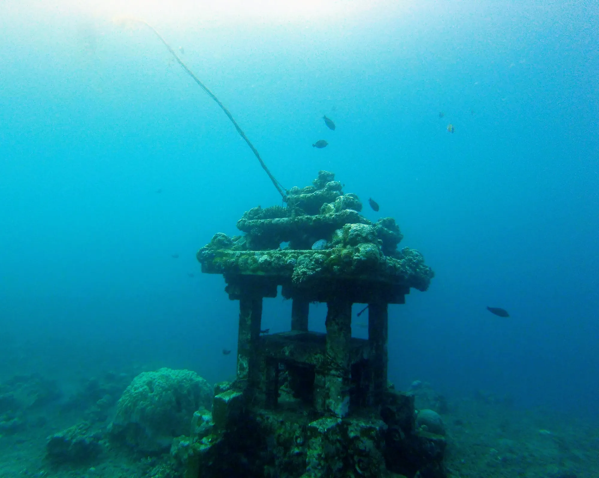 Coral and under water temple